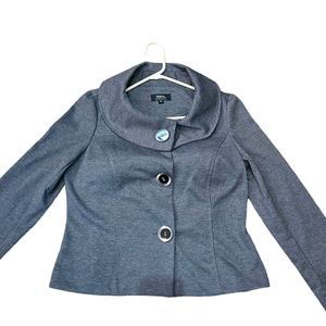 Tribal Gray Button-Up Women's Top